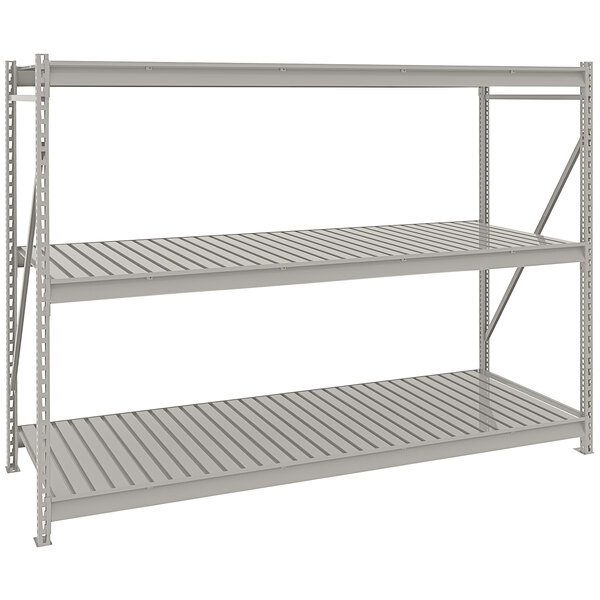 Tennsco 36" x 96" x 72" Light Gray Bulk Storage Rack Unit with