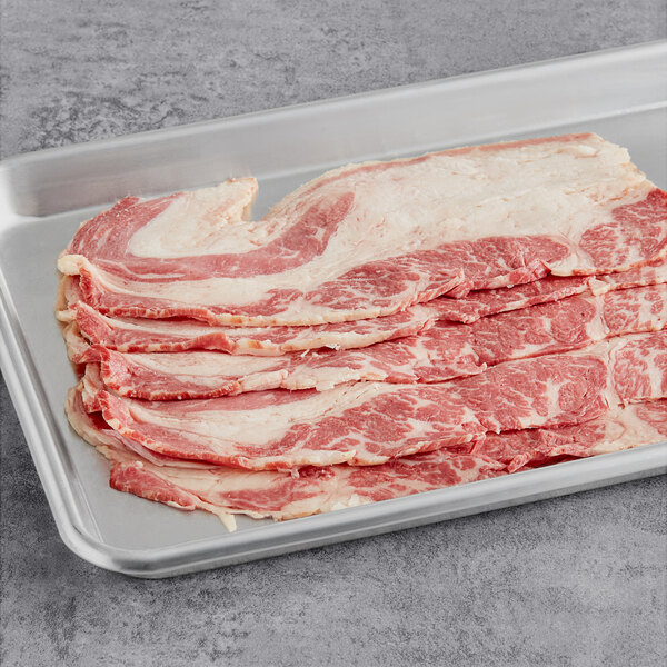 Deen Halal Cured Sliced Beef Bacon 5 lb. 2/Case
