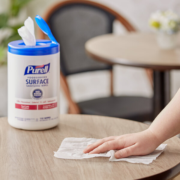 Purell® 9341-06 110 Count No-Rinse Food Contact Surface Sanitizing Wipes