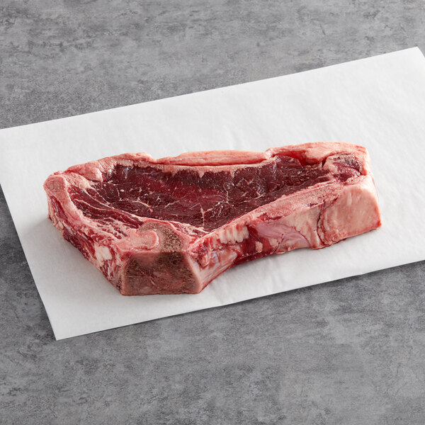TenderBison 18 oz. BoneIn Bison New York Strip Steak 6/Case