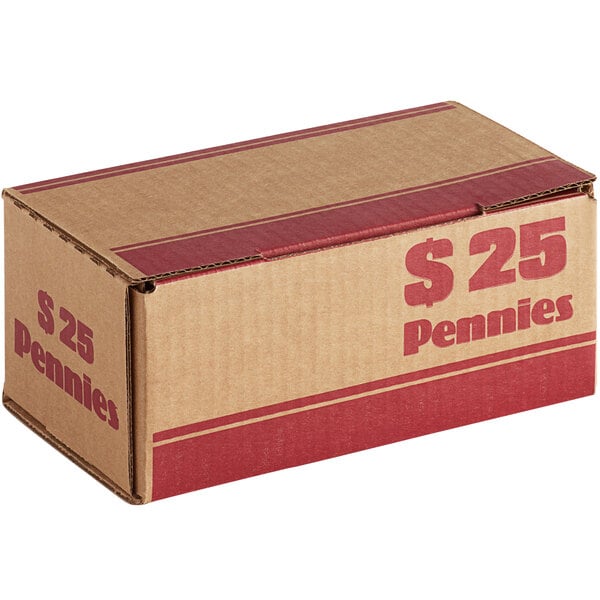 A pack of 50 Controltek USA penny wrappers with a red cardboard box.