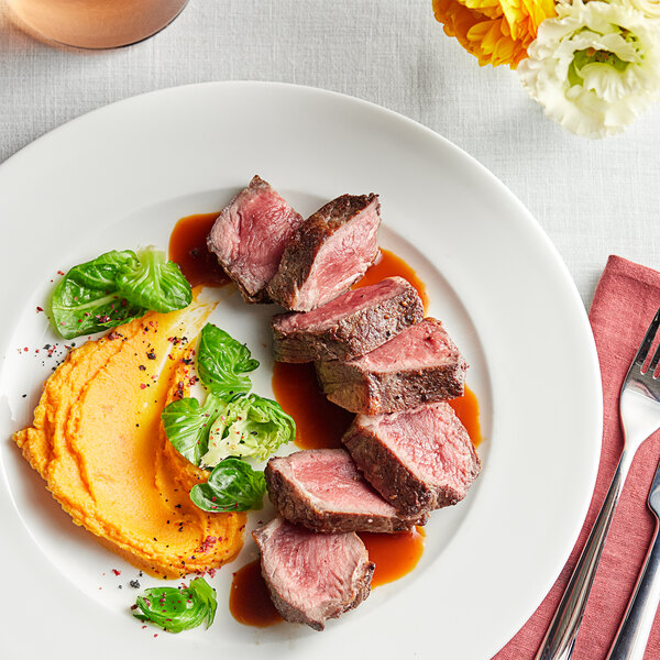 TenderBison 10 oz. Bison New York Strip Loin Steak 16/Case