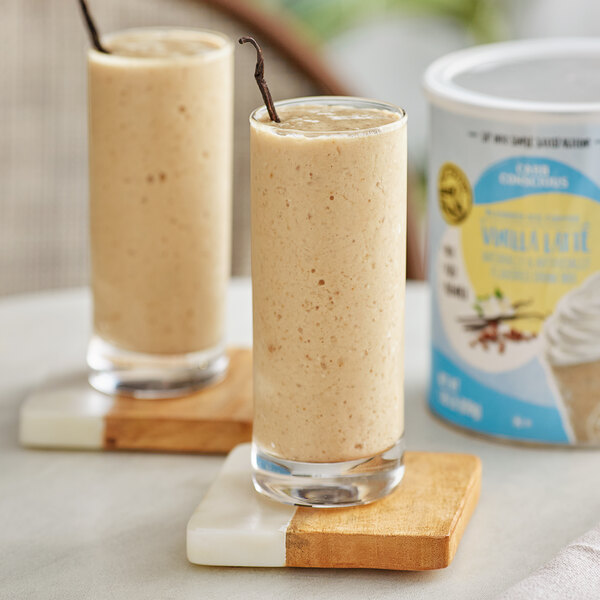 Big Train Low Carb Vanilla Latte Blended Ice Coffee Mix 1.85 lb. Can