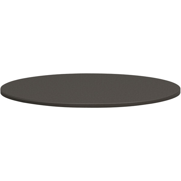 HON Mod 48" Round Slate Teak Laminate Conference Table Top
