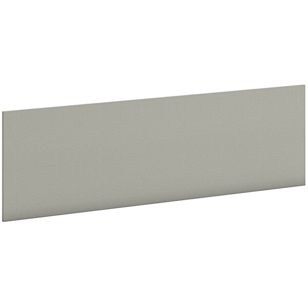 A grey rectangular HON tackboard on a white background.