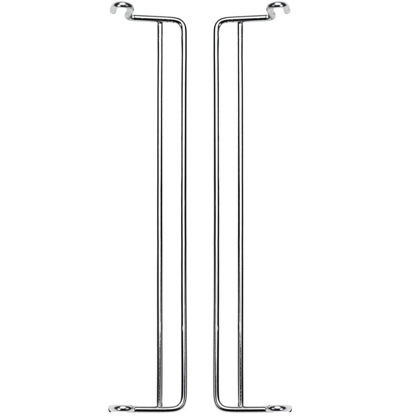 A set of Quantum side stacking ledges with metal hooks.