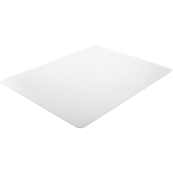 Deflecto ExecuMat 60" Clear Vinyl Carpet Rectangle Beveled Edge Chair Mat