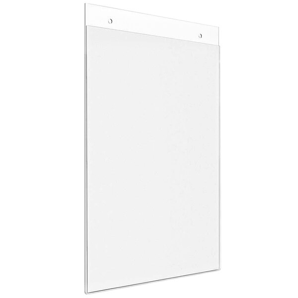 Deflecto 8 1/2" x 11" Portrait AntiGlare Acrylic Wall Mount AntiGlare