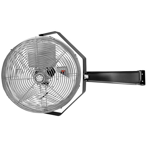 TPI 12" 3Speed Tilt Head Industrial WallMount Fan with Mounting Arm