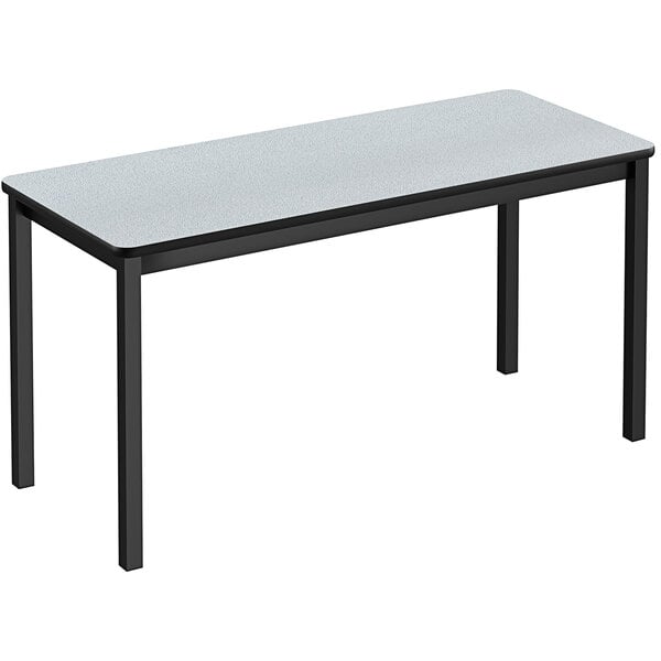 Correll 30″ x 60″ Gray Granite Thermal-Fused Laminate Top Lab Table – 36″ Height