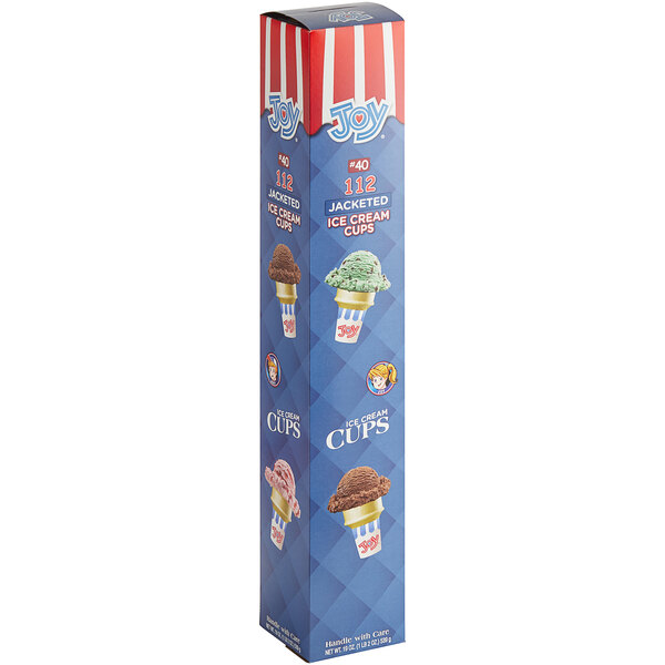 JOY 40 Flat Bottom Jacketed Cake Cone Dispenser Pack 672/Case