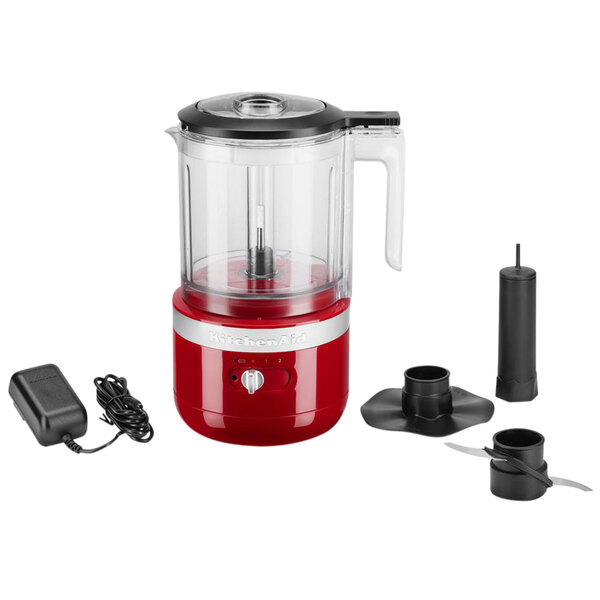 KitchenAid KFCB519ER Red Cordless 5Cup Food Chopper 120V