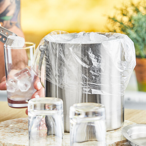 Choice 8" x 4" x 12" 0.75 Mil StandardDuty Plastic Food Bag / Ice