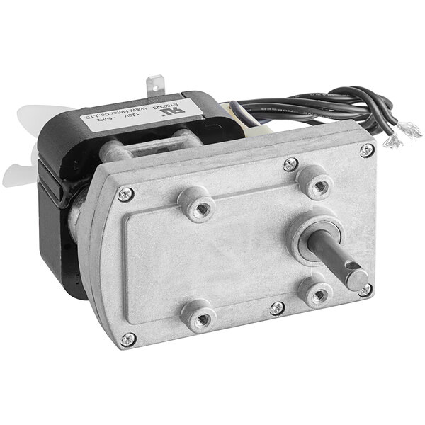 An Avantco motor for a gyro broiler with wires.