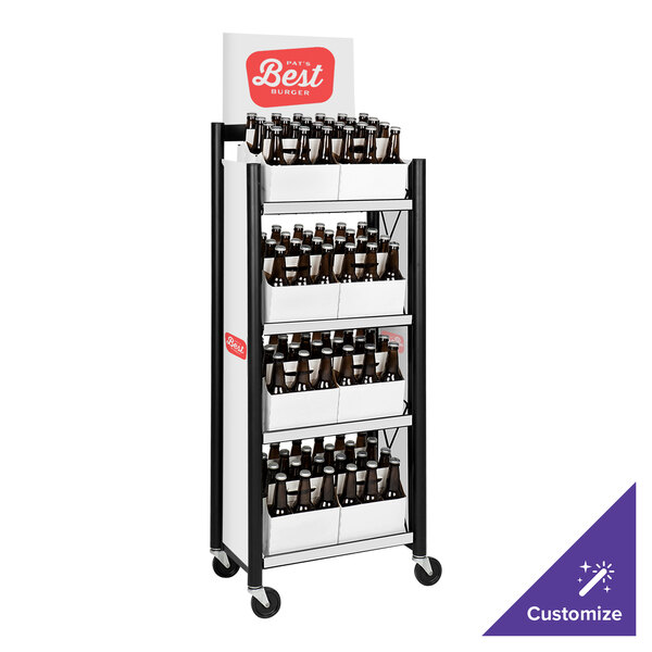 IRP Customizable Signature Series Mini Rack with Casters, Slanted Racks ...
