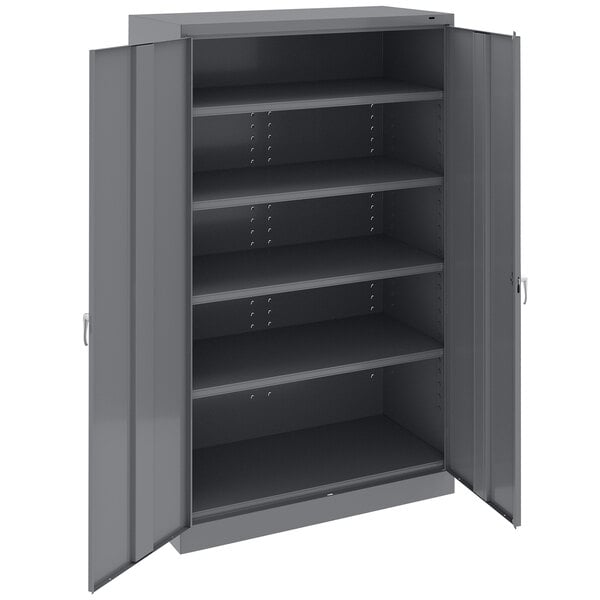 Dark Gray Jumbo Storage Cabinet, Jumbo Bin Shelving Unit
