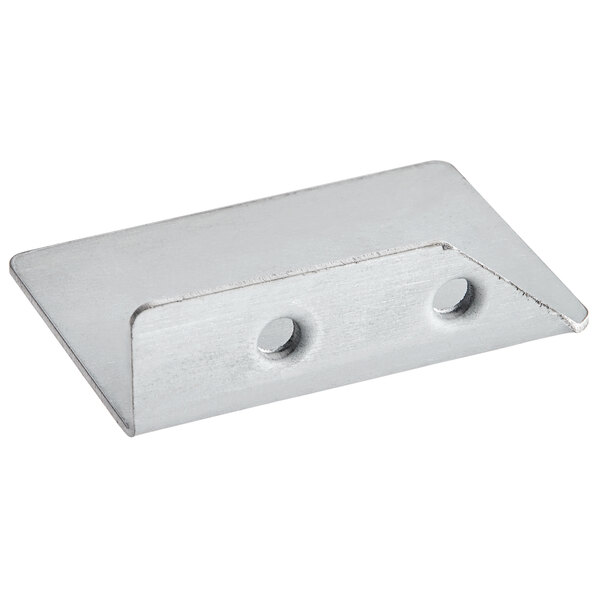 A Solwave white metal corner bracket with holes.