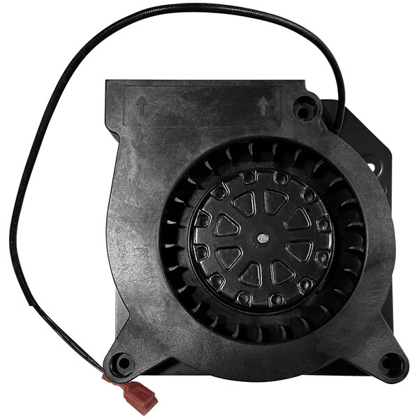 An Amana cavity fan motor with a wire harness.
