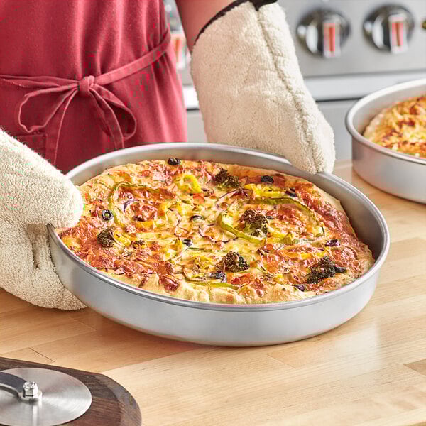 Choice 12" x 2" Aluminum Deep Dish Pizza Pan