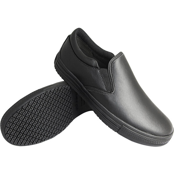 Men's Genuine Grip Footwear Slip-Resistant Retro Slip-on Work Shoes, Size: 6, Black Men's Genuine Grip Footwear Slip-Resistant Retro Slip-on Work Shoes, Size: 6, Black