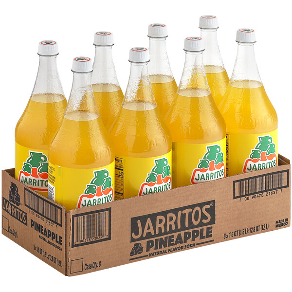 Jarritos® Pineapple Soda 1.5 Liter 8/Case