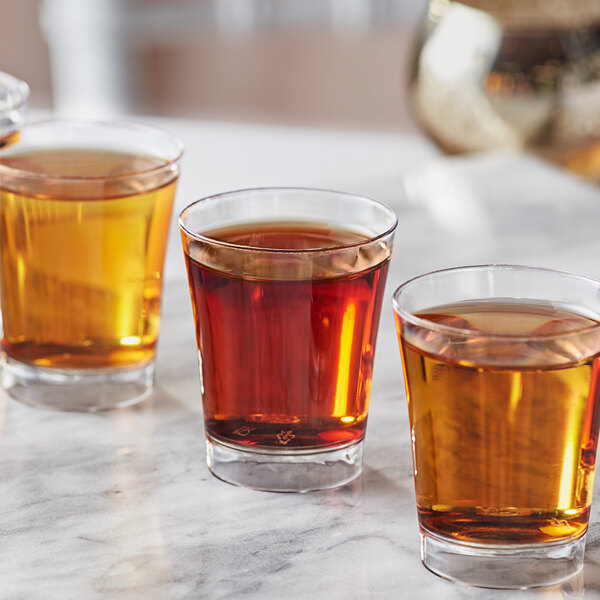 Choice Clear Plastic Tiny Upscale Shot Glass 2 oz. 200/Case