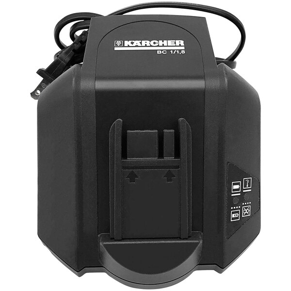 A black Tornado quick charger with a cord and wires.