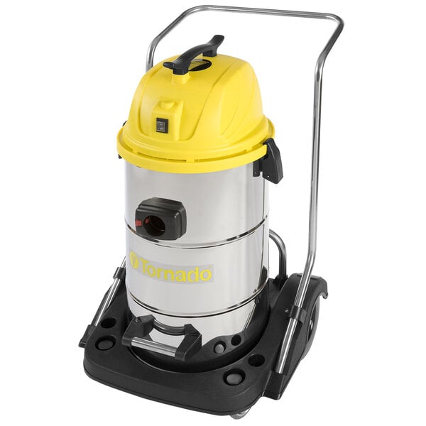 Tornado Taskforce 94232 15 Gallon Stainless Steel Wet / Dry Vacuum with