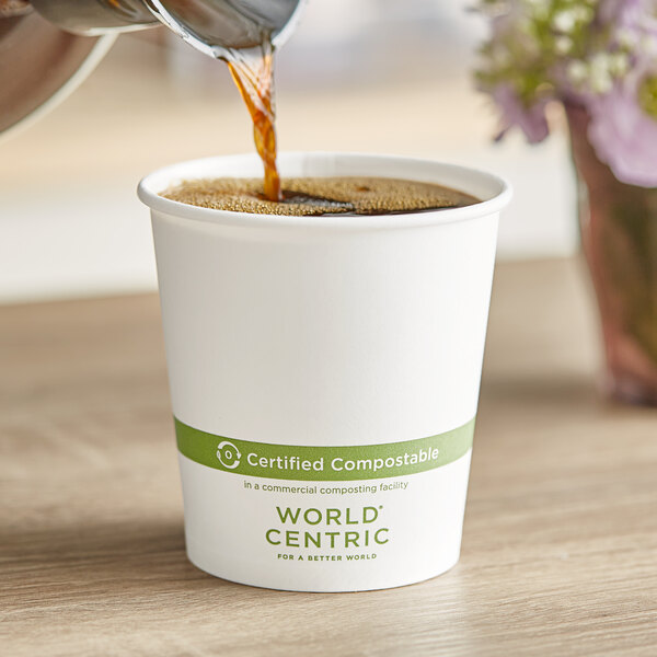 World Centric 16 oz Double Wall Compostable Coffee Cups
