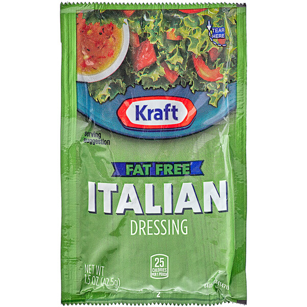Kraft FatFree Italian Dressing Packet 1.5 oz. 60/Case