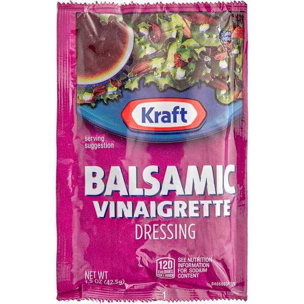 Kraft Balsamic Vinaigrette Dressing Packet 1.5 oz. 60/Case