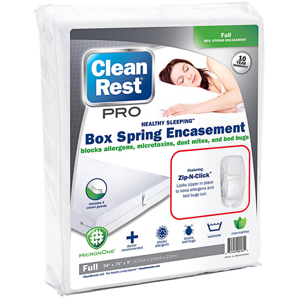 CleanRest Pro Bed BugProof Zippered Box Spring Encasement