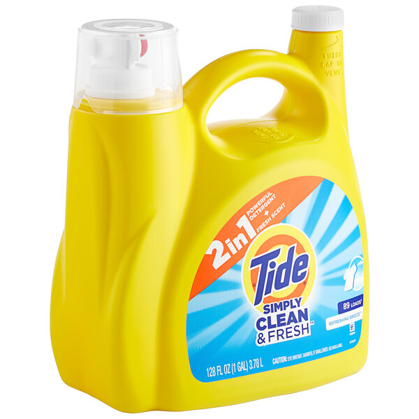 Tide 44311 128 fl. oz. Simply Clean & Fresh Refreshing Breeze Liquid