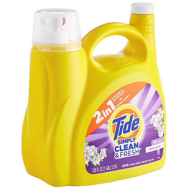 Tide 58710 128 oz. Simply Clean & Fresh Berry Blossom Liquid Laundry