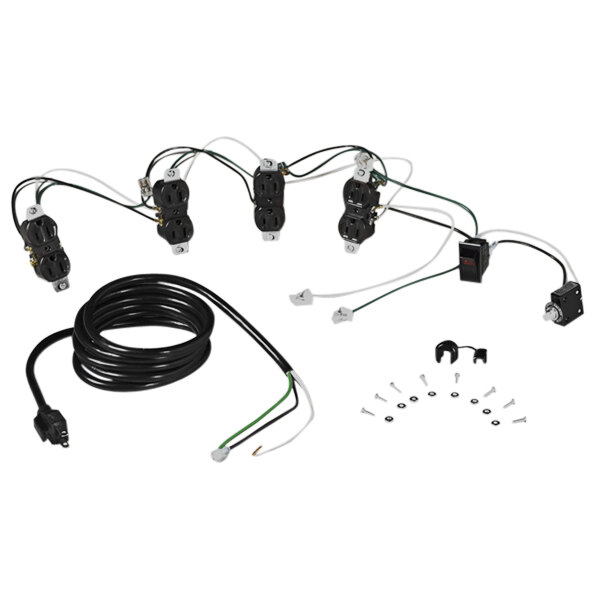 A black Tennsco electrical wiring kit with wires.