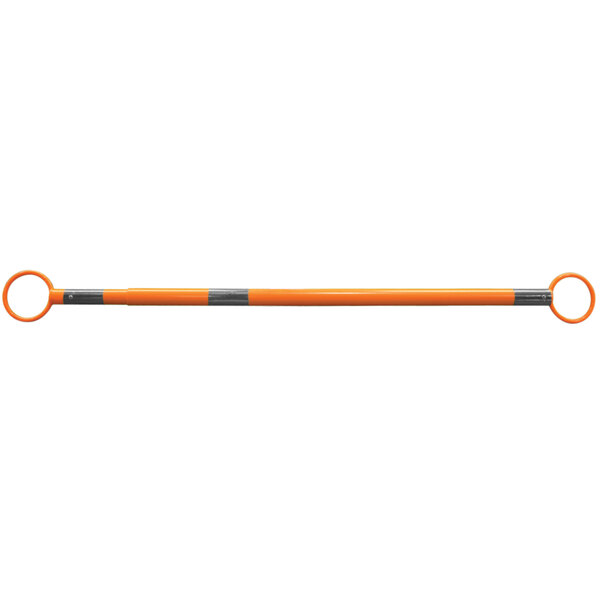 A long orange and silver Cortina cone bar with a metal handle and reflective bands.