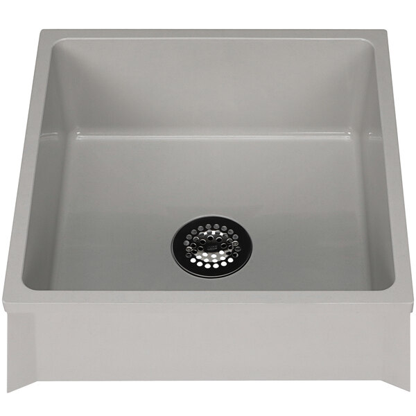 Zurn Z1996-24 Gray Composite Mop Sink - 24" x 24" x 10"