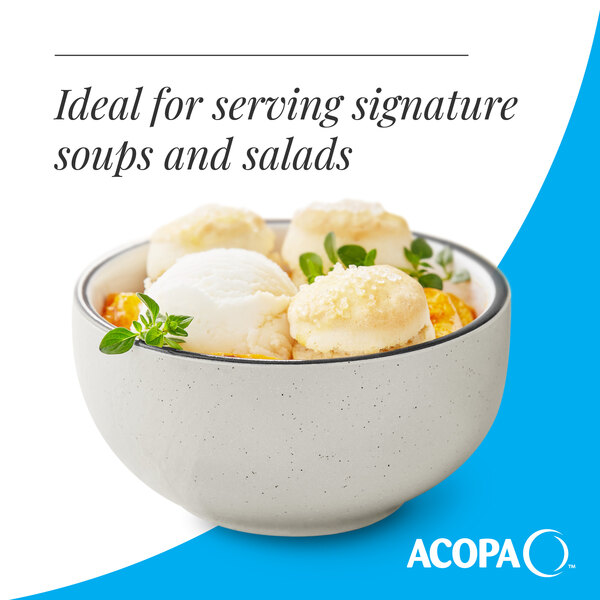 A gray matte stoneware bowl with a smooth finish, ideal for serving soups and salads.