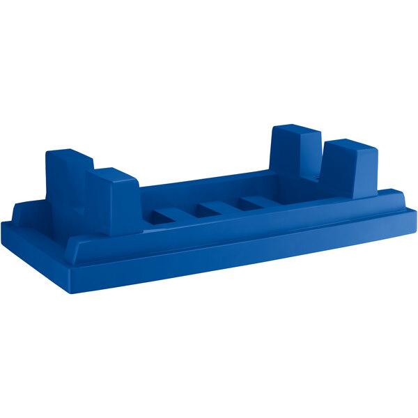 MasonWays 60" x 22" x 12" Blue Plastic Heavy-Duty Dunnage Rack with ...