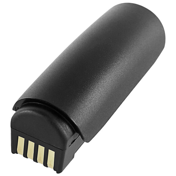 A black Zebra spare battery with white cover