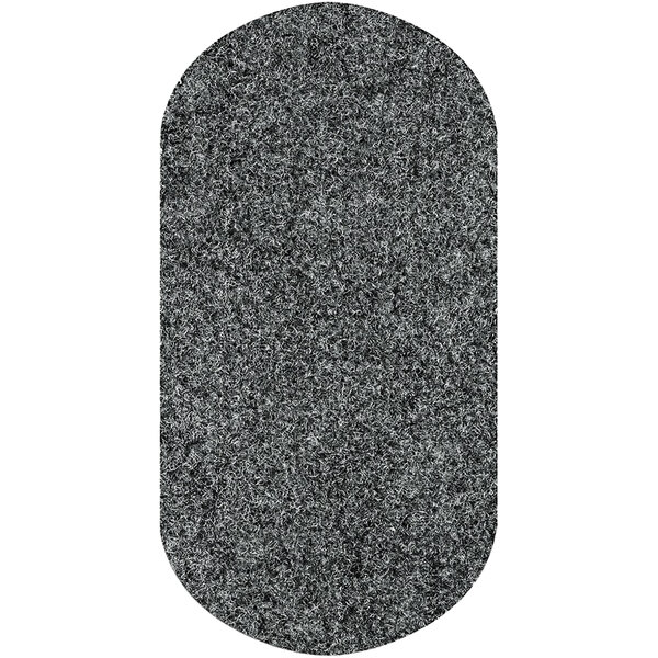 A grey oval WizKid Sink mat.