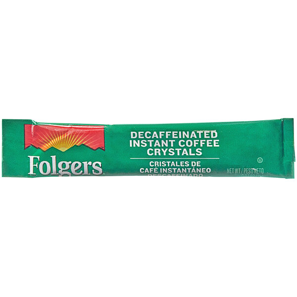 Folgers Classic Decaf Instant Coffee Packets 72/Case