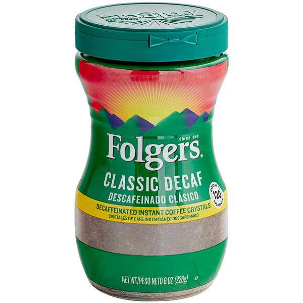 Folgers Classic Decaf Instant Coffee 8 oz.