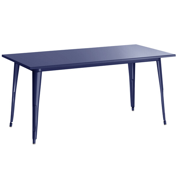 Lancaster Table & Seating Alloy Series 63" x 32" Navy Standard Height ...
