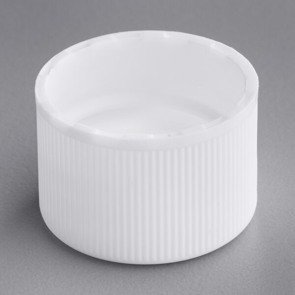20/410 White Continuous Thread Lid with Foam Liner