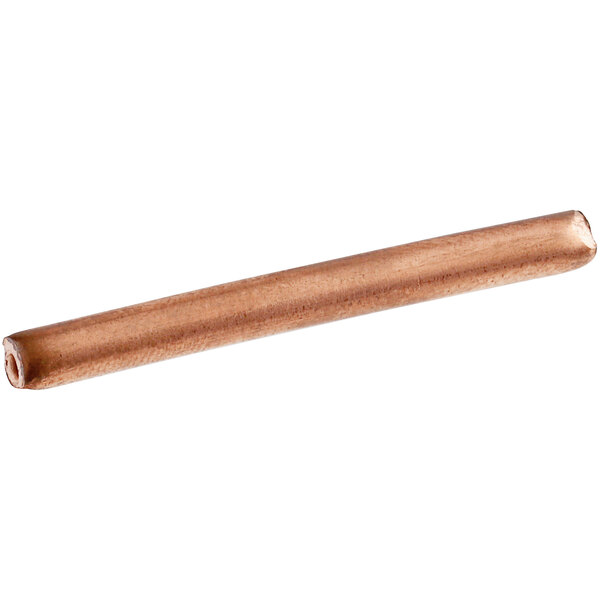 A close-up of a copper capillary tubing.