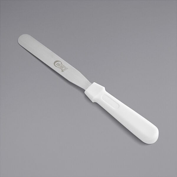 Choice 4 1/2 Blade Straight Baking / Icing Spatula with Plastic Handle