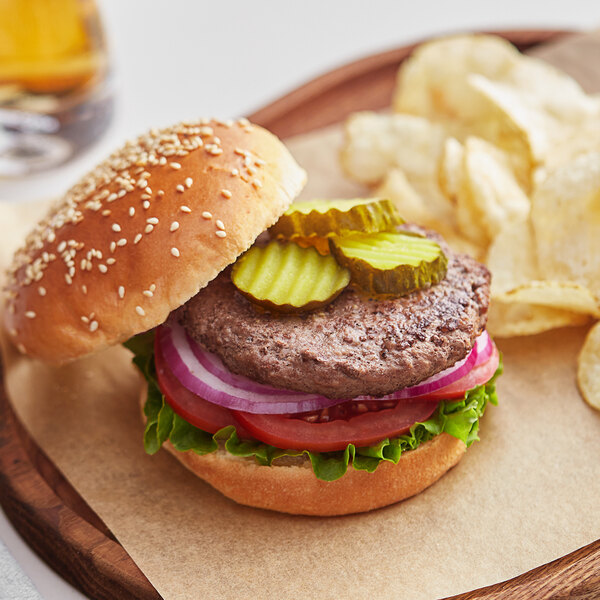 Strauss 4 oz. Grass Fed Burger Patty 80 Lean 20 Fat 40/Case