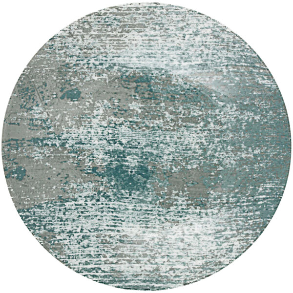 A circular object with a white surface.