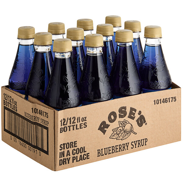 Rose's Blueberry Syrup 12 fl. oz. 12/Case